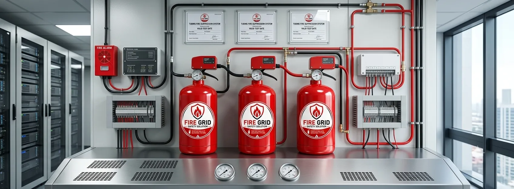 Tubing Fire Suppression System